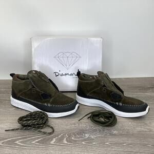 Diamond Supply Co Game Assn Native Trek Brown Suede Skateboard Shoes 9 w Box